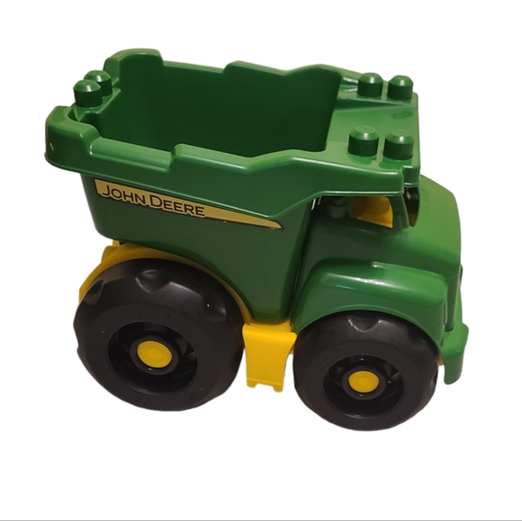 John Deere Tractor Toy With Tilting Bin And Big Wheels - Picture 3 of 11